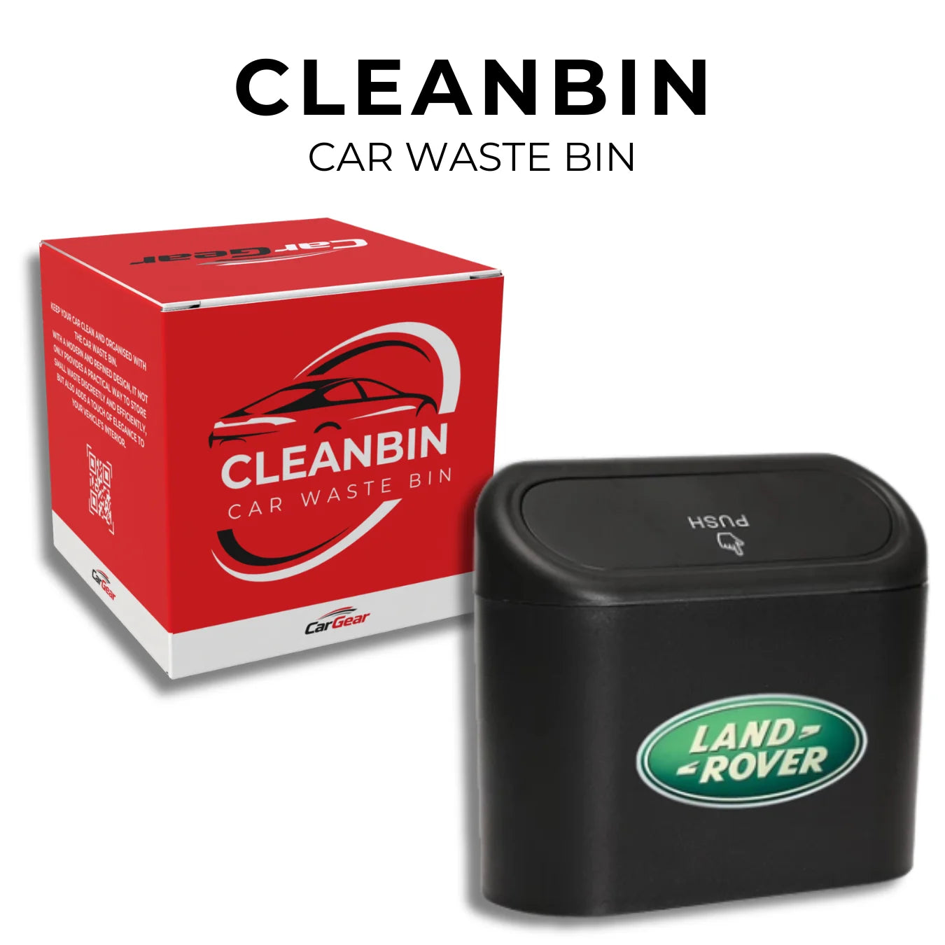 CleanBin Car Waste Bin – Car Gear [+25 Free Bags]