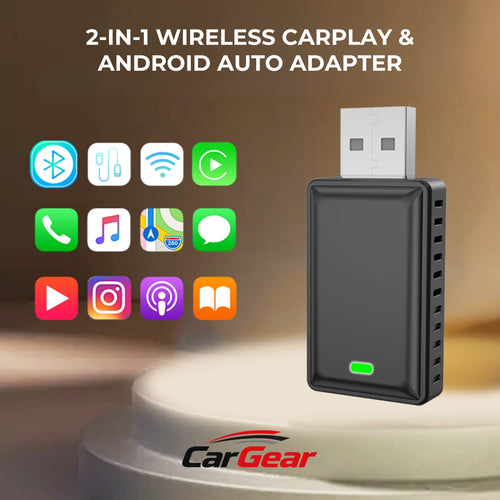 CarConnect Mini 2-in-1 Wireless CarPlay & Android Auto Adapter – Car Gear