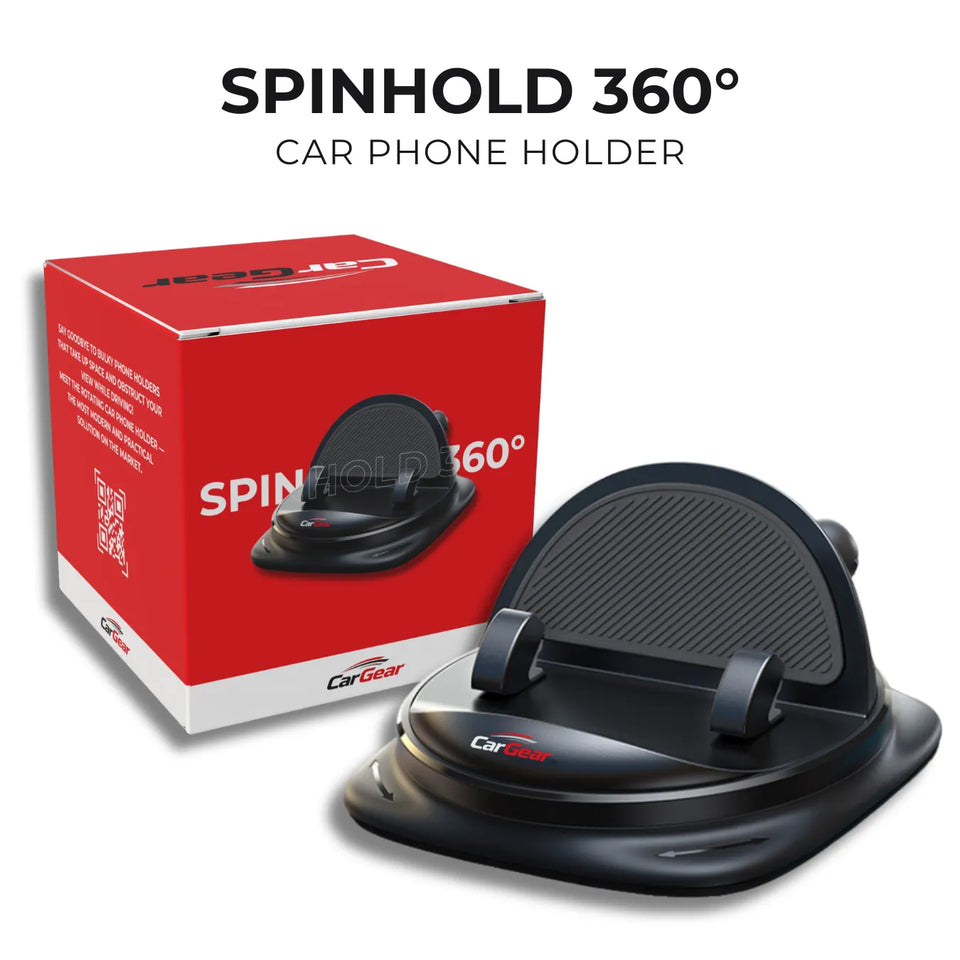SpinHold 360° Rotating Car Phone Holder – Car Gear